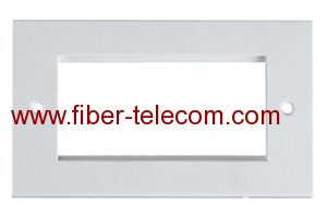 1-4 Ports UK Type Flat Faceplate