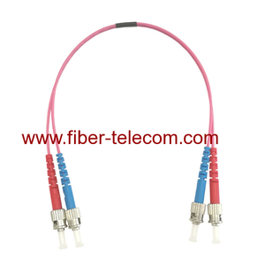 ST to ST MM OM4 Duplex Fiber Patch Cord