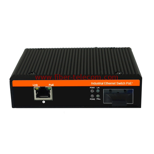 Gigabit Industrial Ethernet Switch with 1 Port Fiber And 1 Port RJ45 