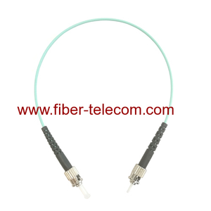 ST to ST MM OM3 Simplex Fiber Patch Cord