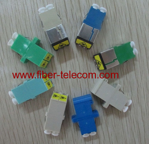 LC Shuttered Duplex Optical Fiber Adaptor
