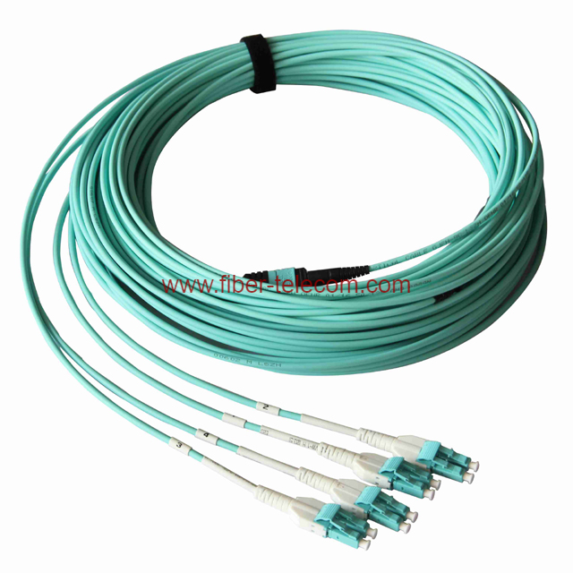 MPO To LC Multimode Trunk Cable 12 Fibers 